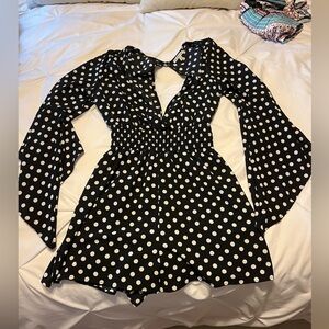 Charlotte Russe medium polka dot romper